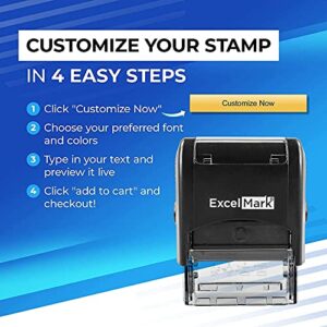 Custom Stamp - Return Address Stamp - Self Inking Stamp Design 4