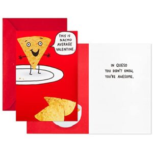 Hallmark Shoebox Pack of 2 Funny Valentines Day Cards (Dinosaur, Nachos)