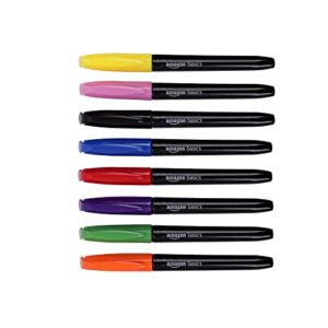 amazon basics fabric markers, assorted colors, 8-pack