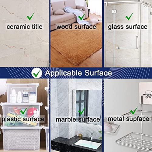 ZMUAXUAN Strong Nano Double Sided Tape Heavy Duty Mounting,Clear Removable Sticky Adhesive Strips No Damage Wall,Waterproof Reusable Thick Gel Grip Washable for Hanging Picture,Poster,Carpet,Photo