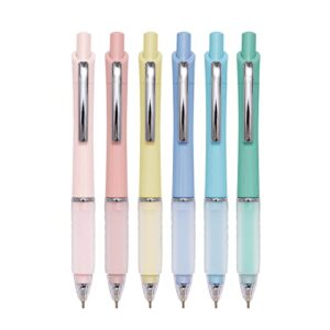 aisibeiger ball point pen black ink ballpoint pens with super soft grip medium point 1.0mm office pens (6 pack)