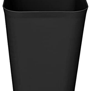 Nipogear 3 Gallons Efficient Trash Can Wastebasket, Fits Under Desk, Kitchen, Home, Office (Black, 3 Gallons)