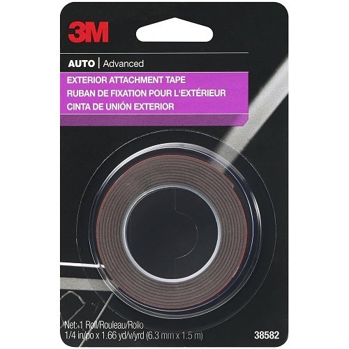 3M Auto Exterior Attachment Tape, 38582, 1/4 in x 5 ft