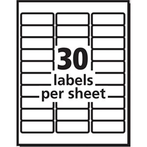 Avery Address Labels with Sure Feed for Laser Printers, 1" x 2-5/8", 7,500 Labels (5960),White