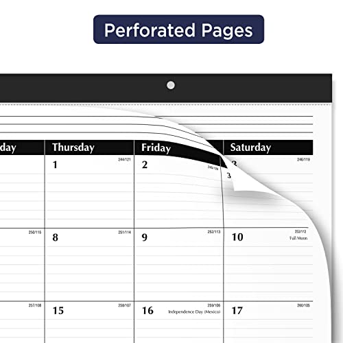 AT-A-GLANCE 2023 Desk Calendar, Desk Pad, 21-3/4" x 17", Large, Ruled Blocks, Monthly (SK2400)