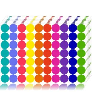 1400 pcs colored dot stickers round color coding labels circle dots labels stickers polka circle dot stickers label sticker for office,classroom,papers etc