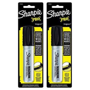 2 Pack Sharpie 44101 Sharpie Magnum Permanent Marker Black