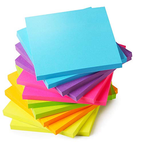 Mr. Pen- Sticky Notes, Sticky Notes 3x3, 12 Pads, Colored Sticky Notes, Sticky Notes, Sticky Note Pads, Stick Notes, Sticky Pad, Colorful Sticky Notes Pack, 3x3 Sticky Notes