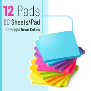 Mr. Pen- Sticky Notes, Sticky Notes 3x3, 12 Pads, Colored Sticky Notes, Sticky Notes, Sticky Note Pads, Stick Notes, Sticky Pad, Colorful Sticky Notes Pack, 3x3 Sticky Notes