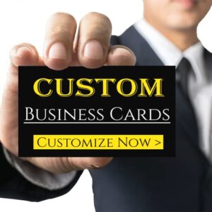 custom business cards personalized business cards for small business 300gsm matte paper front & back sides printed 3.5″ x 2″ – custom business cards