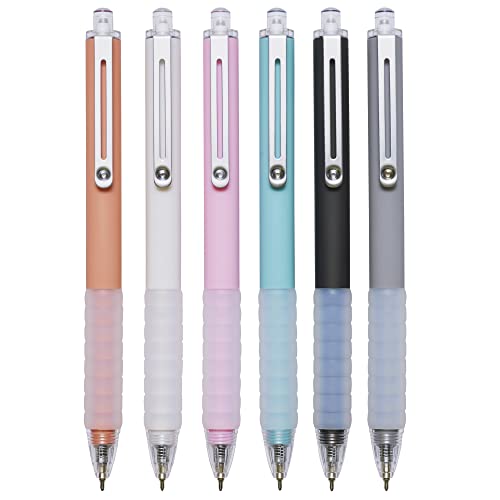 AZGO Ballpoint Pens Black Ink Retractable Pen Ball Point Pen for Journaling Writing Office Pen (6+1 count)