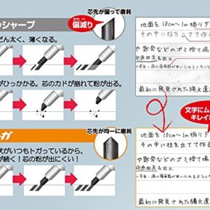 uni Kuru Toga Roulette Model Auto Lead Rotation 0.5mm Mechanical Pencil, Silver Body (M510171P.26)