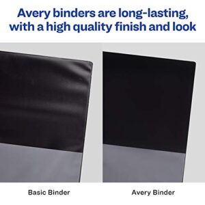 Avery Heavy Duty View 3 Ring Binder, 1.5" One Touch EZD Ring, Holds 8.5" x 11" Paper, 1 Black Binder (79695)