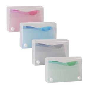 filexec products wave, 3″x 5″ index card case, pack of 4 (50484-2028)