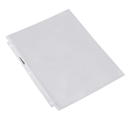 Amazon Basics Sheet Protector - Heavy Duty, Non-Glare, 100-Pack