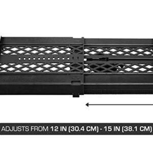 LockerMate Adjust-A-Shelf Easy to Use, Extends to Fit Your Locker, Black