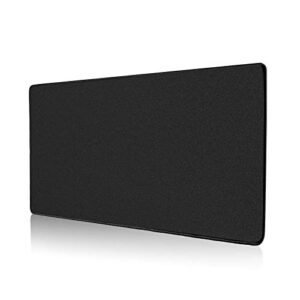 aloanes large gaming mouse pad with non-slip rubber base,stitched edge,desk mat for laptop,computer & pc, wristing pad for gamer,office & home,classic black xl