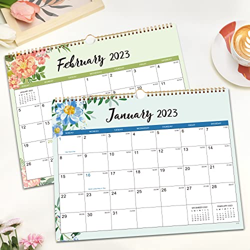 Calendar 2023-2024 - Wall Calendar 2023-2024, January 2023 to June 2024, 14.8 x 11.4 Inches, 18 Months Calendar with Ample Blank Blocks and Julian Dates, Perfect 2023-2024 Calendar for Easy Planning