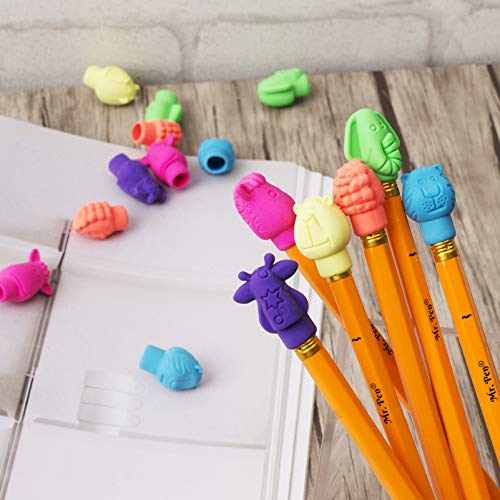 Mr. Pen- Erasers, Cap Erasers, 60 Pack, Animal Eraser Caps, Erasers for Kids, Pencil Eraser, Pencil Erasers Toppers, Eraser Pencil, Cute Erasers, Colorful Erasers, School Supplies, Pencil Top Erasers