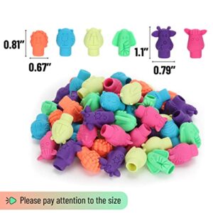 Mr. Pen- Erasers, Cap Erasers, 60 Pack, Animal Eraser Caps, Erasers for Kids, Pencil Eraser, Pencil Erasers Toppers, Eraser Pencil, Cute Erasers, Colorful Erasers, School Supplies, Pencil Top Erasers