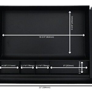 Pencil Drawer by NYCCO Underdesk Drawer 23 Inch Wide - Ball-Bearing Slides - Black