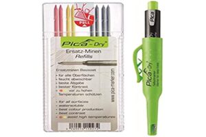 pica-dry longlife automatic pencil with pica-dry 8 pack refill (multi-color, water soluble) 30402
