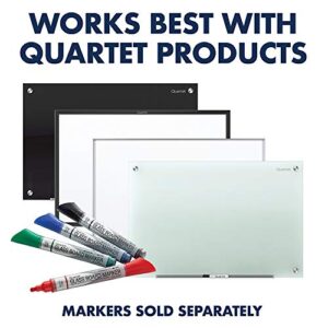 Quartet Glass Whiteboard Eraser, Premium, Magnetic, 3-In-1, 6-1/2"x1-3/8", Silver (SFEB3)