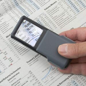 Carson MiniBrite LED Lighted Slide-Out Aspheric Magnifier with Protective Sleeve (PO-55)