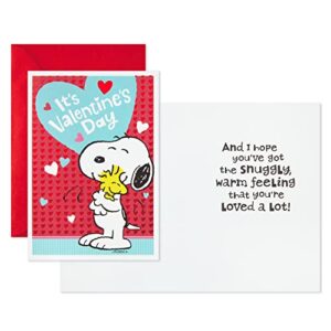 Hallmark Peanuts Valentines Day Cards Pack, Snoopy and Woodstock (10 Valentine's Day Cards with Envelopes)