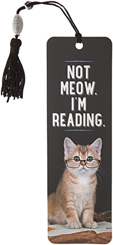 Not Meow, I'm Reading Beaded Bookmark