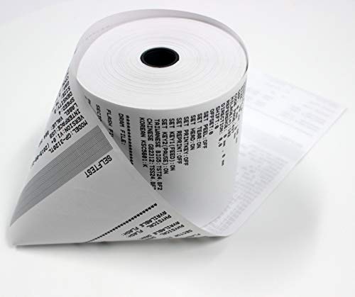 (2 Rolls) 2 1/4 x 150 ft, White, adding machine tape Paper Rolls, Premium One Ply Cash Register/Adding Machine/Calculator Roll Printing Calculator 10 key adding machine tape for El-1750 1801 P23