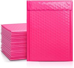 metronic bubble mailers 6×10 25 pack, pink bubble mailers, self-seal shipping bags, padded envelopes, bubble poly mailers for shipping, mailing, packaging for business, bulk #0