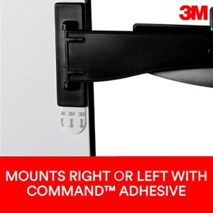 3M Monitor Mount Document Clip Copy Clip, Mounts Right or Left with Command™ Adhesive, Use on Monitors and Laptops for Easy Viewing and Reduced Clutter, Holds up to 30 Sheets, Black (DH240MB)