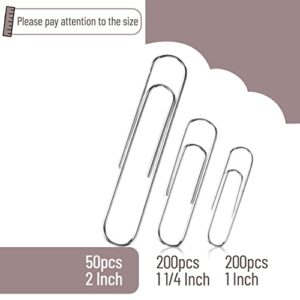 Mr. Pen- Paper Clips, 450 Pack, Silver, Paper Clips Assorted Sizes, Paperclips, Paper Clip, Large Paper Clips, Clips for Paperwork, Small Paper Clips, Big Paper Clips, Paper Clip Assortment, Clip