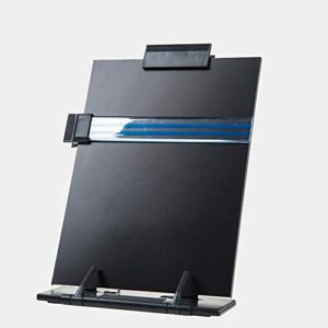 hanghs desktop document book holder with 7 adjustable positions, 13.9″ x 8.2″ (black)