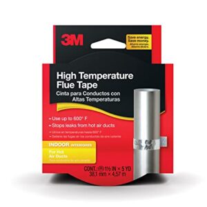 3M High Temperature Flue Tape, High Heat Sealing Tape up to 600 degrees, 15-Foot Roll