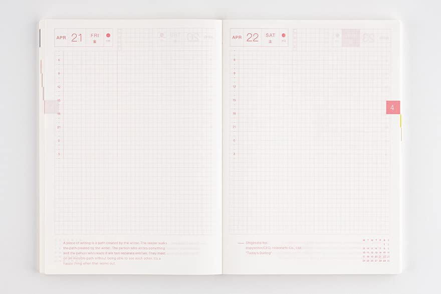 Hobonichi Techo Cousin Book [English/A5/January 2023 Start/Monday Start]