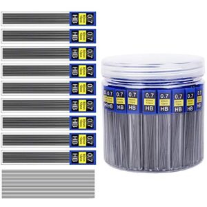 morepack 840 pieces lead refills,0.7 mm hb,break resistant mechanical pencil refills,70 tubes (840 pieces)