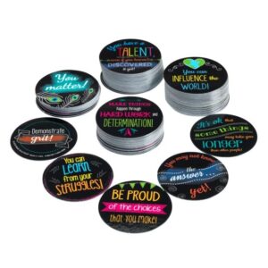 really good stuff positive affirmation chips – 100 pack with 50 motivational, encouragement, inspirational and kindness sayings