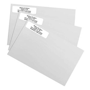 White Rolled Address Labels Without Elegant Dispenser - Roll of 250