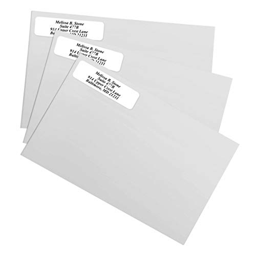White Rolled Address Labels Without Elegant Dispenser - Roll of 250