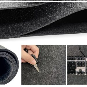 DAWNTREES Large Felt Desk Pad , 40''x16'' Full Desk Mouse Pad, Desk Pad for Keyboard ,Computer Mat for Desk ,100X40cm Felt Desk Mat for Desk Pad Protector