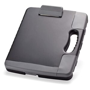 officemate portable clipboard storage case, charcoal (83301)