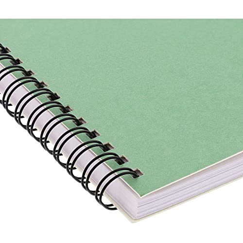 5 Pack Lined Spiral Bound Journal Bulk Set for Students, Kraft Hardcover 6x8 Notebook Refill in 5 Colors, 60 Sheets / 120 Pages