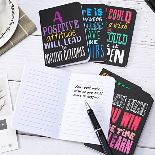 Inspirational gifts Notepads Mini Motivational Journal Notebook Bulk Small Pocket Notepads for School Office Home Travel Gift Supplies, 10 Styles(Bright Style,20 Pieces)