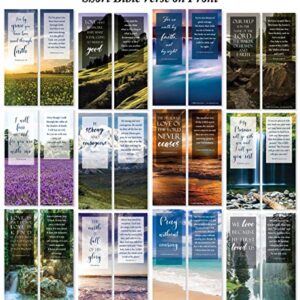 Bible Verse Bookmarks with Full Scripture - Pack of 48