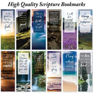 Bible Verse Bookmarks with Full Scripture - Pack of 48