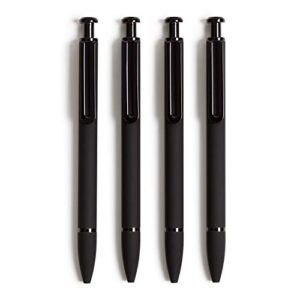 u brands soft touch midnight monterey ballpoint pens, 1 mm, 4 count (5136e06-24)