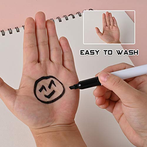 Dabo&Shobo Dry Erase Markers, （80 Count, Black,Chisel Tip）-White Board Markers Dry Erase，Whiteboard Pens ，Very Suitable for Writing on The School、 Office 、Home Dry Erase whiteboard Mirror Glass