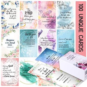 100 prayer cards for women with assorted bible verses, mini scripture cards for women’s bible studies, inspirational religious christian gifts for women